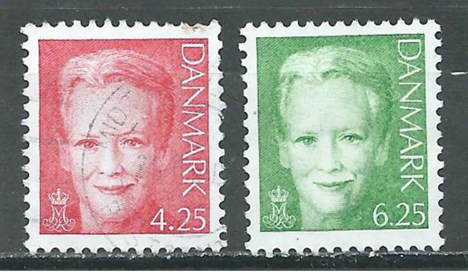 Danemark YT N°1331-1332 Reine Margrethe II Oblitéré ° - Oblitérés