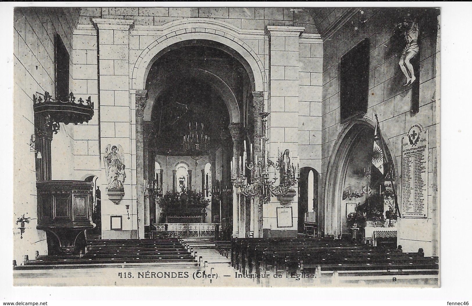 18 -  NÉRONDES - Intérieur De L'Eglise (V47) - Nérondes