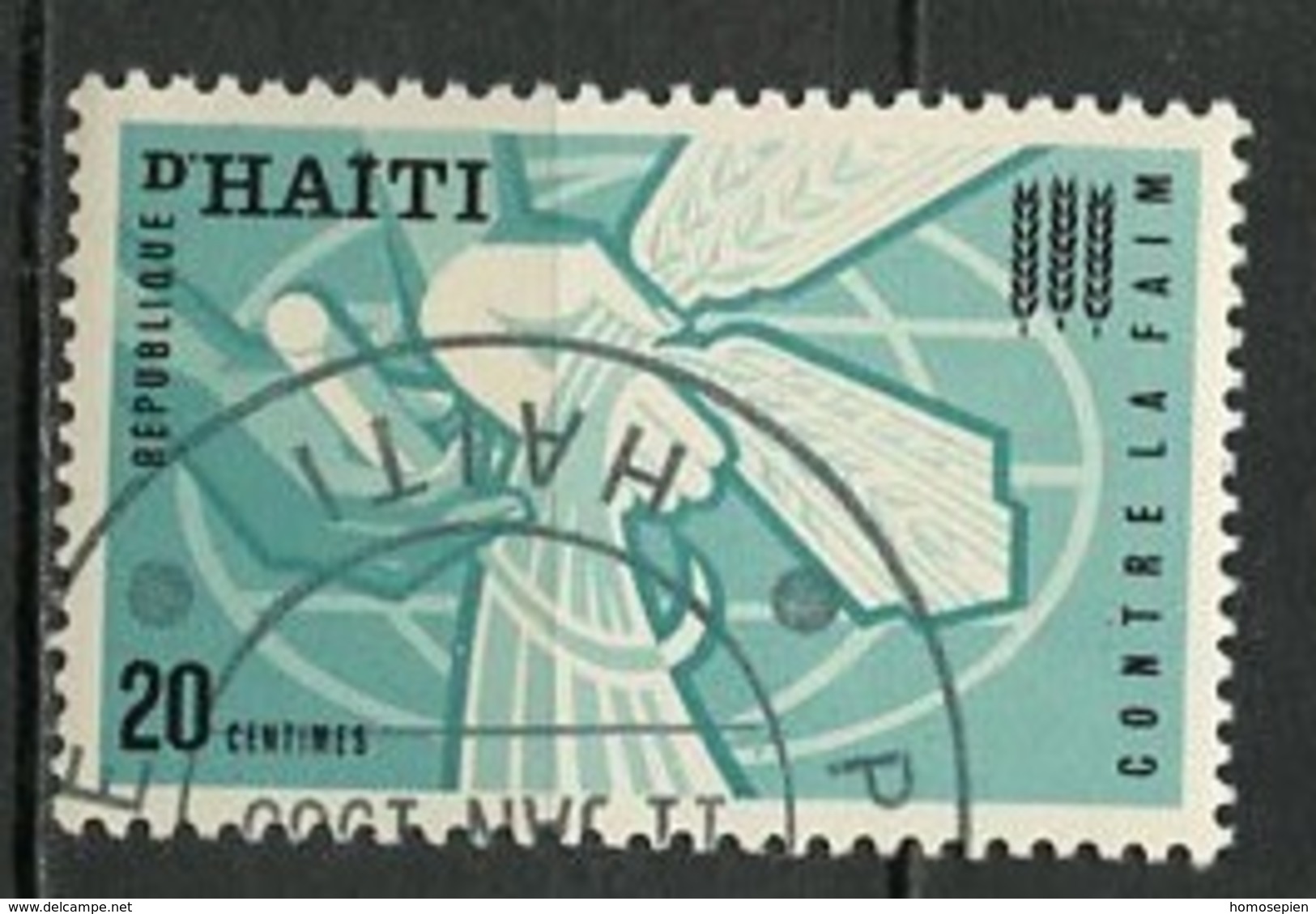 Haïti 1963 Y&T N°504 - Michel N°748 (o) - 20c Campagne Contre La Faim - Haití