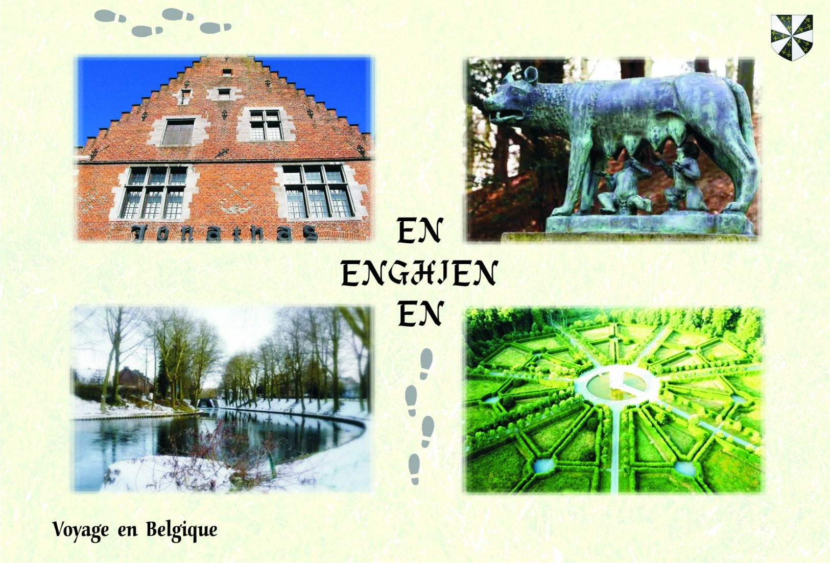 Set 6 Cartes Postales, Belgium, Enghien, Vues D'Enghien (1) - Autres & Non Classés