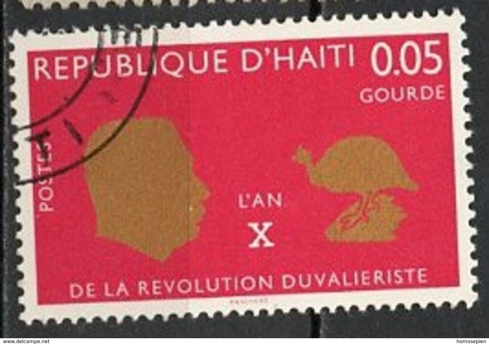 Haïti 1967 Y&T N°584 - Michel N°(?) (o) - 5c Révolution Duvaliériste - Haiti