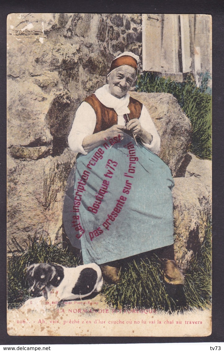 Q1569 - La Normadie Pittoresque - Vieille Femme - Tricot Ou Broderie - Folklore - Personnages