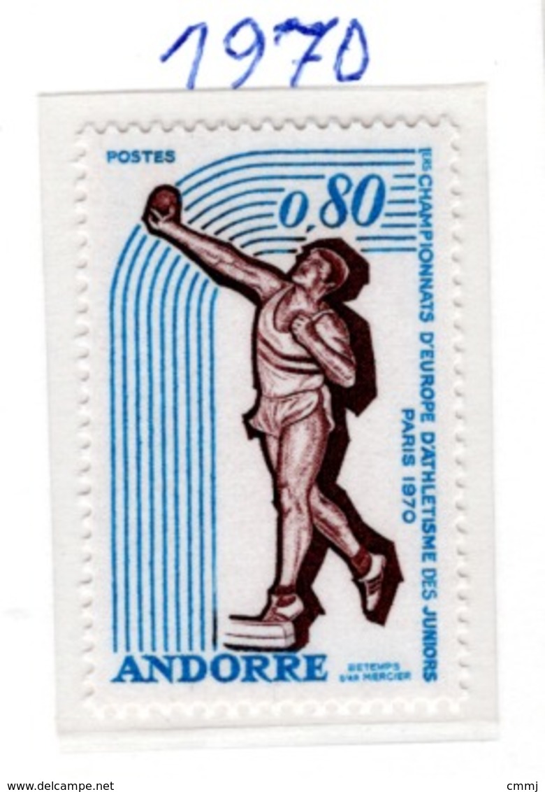 SPORT - OLYMPIC GAMES - 1970 - ANDORRA FRANCESE  -  Mi. Nr.  225 - NH - (6532-51) - Nuovi