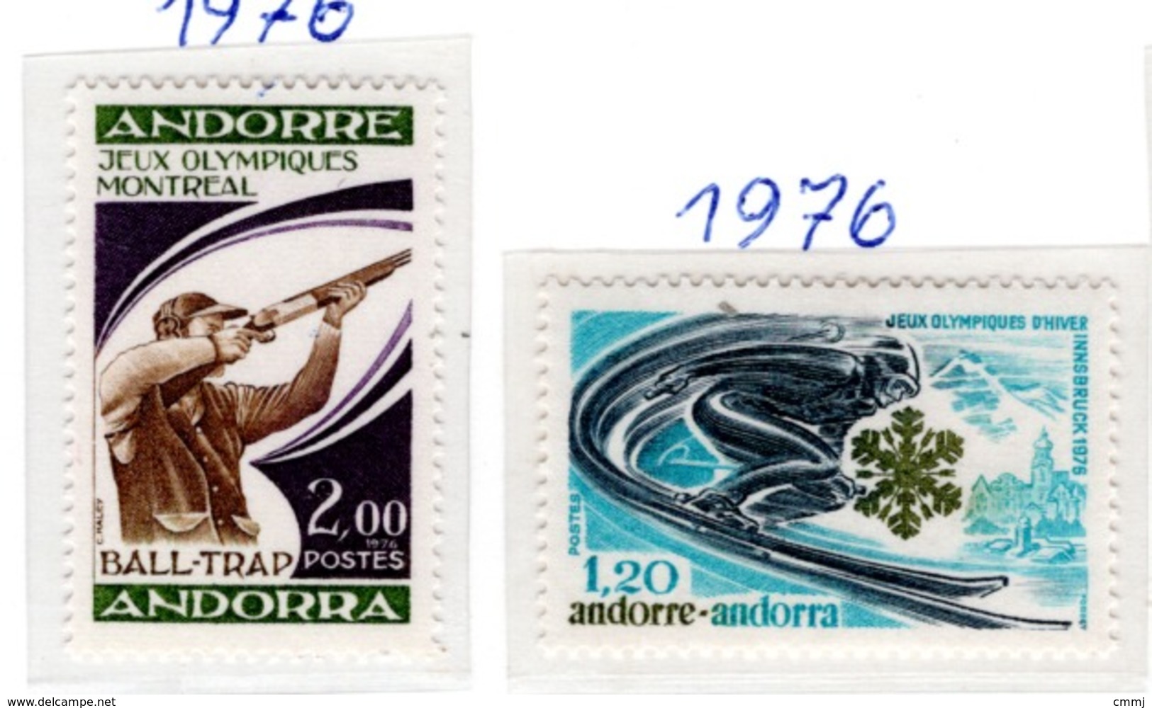 SPORT - OLYMPIC GAMES - 1976 - ANDORRA FRANCESE  -  Mi. Nr.  272+277 - NH - (6532-51) - Nuovi