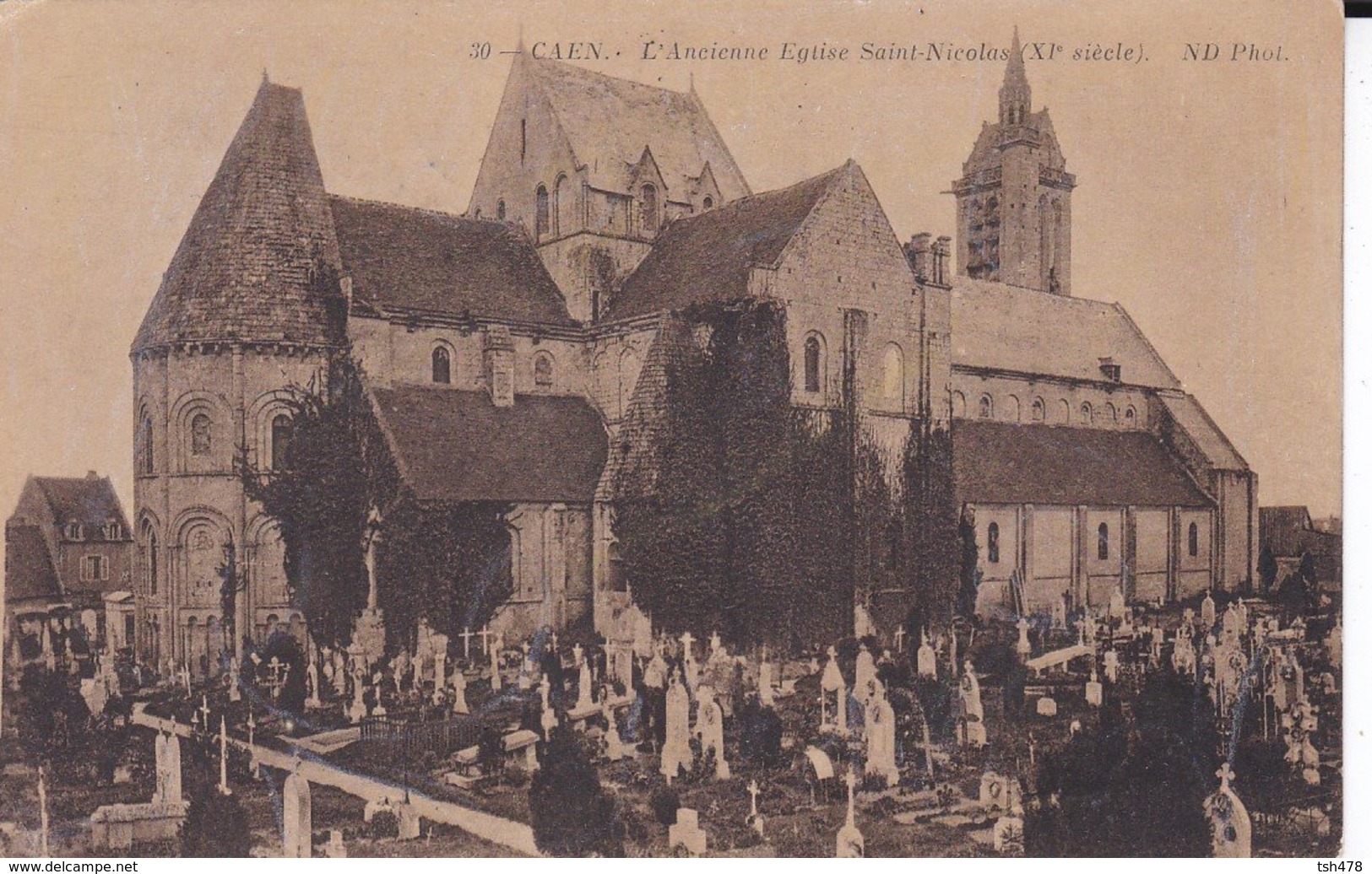 14----CAEN---l'ancienne église Saint-nicolas--( XIè Siècle )---voir 2 Scans - Caen