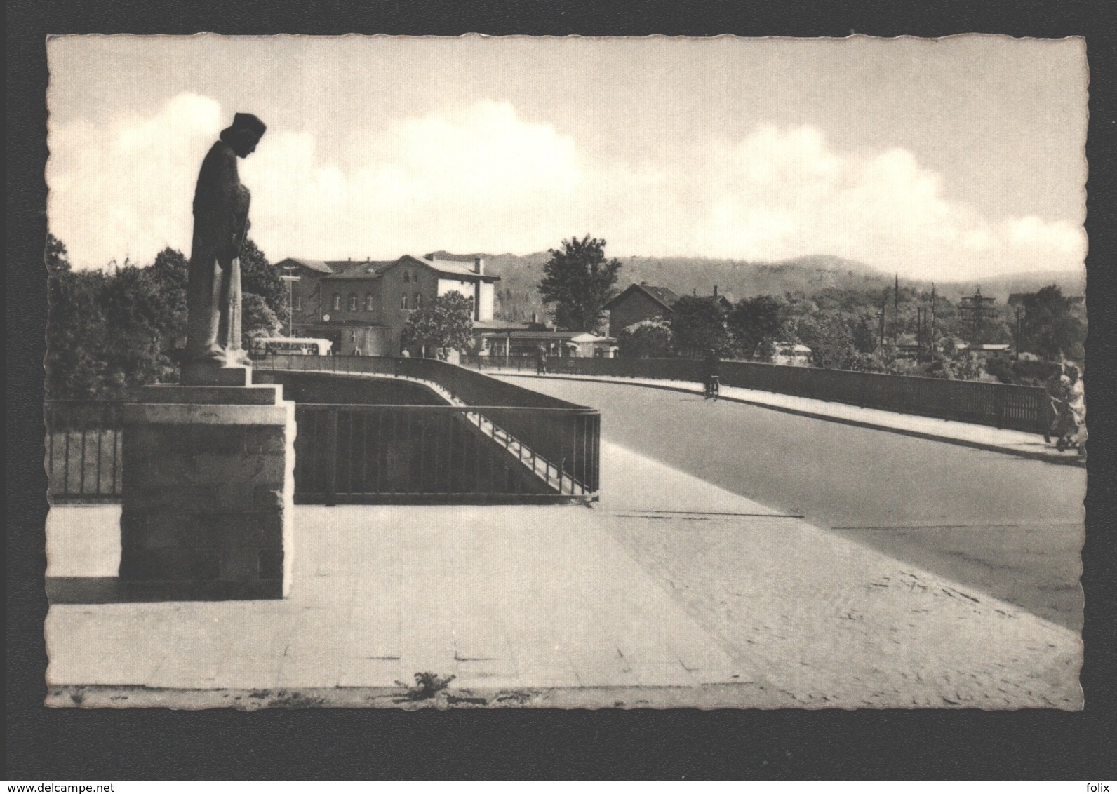 Neheim - Neue Brücke U. Bahnhof Mit St. Nepomuk - 1957 - Arnsberg