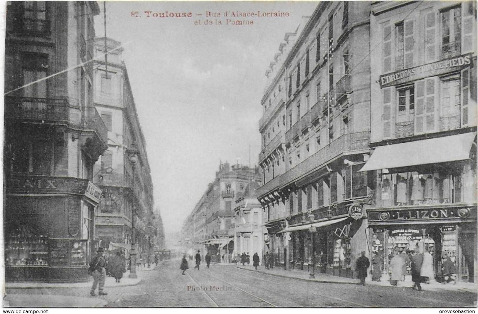 CPA - TOULOUSE - RUE D'ALSACE LORRAINE ET DE LA POMME - N°82 - Toulouse