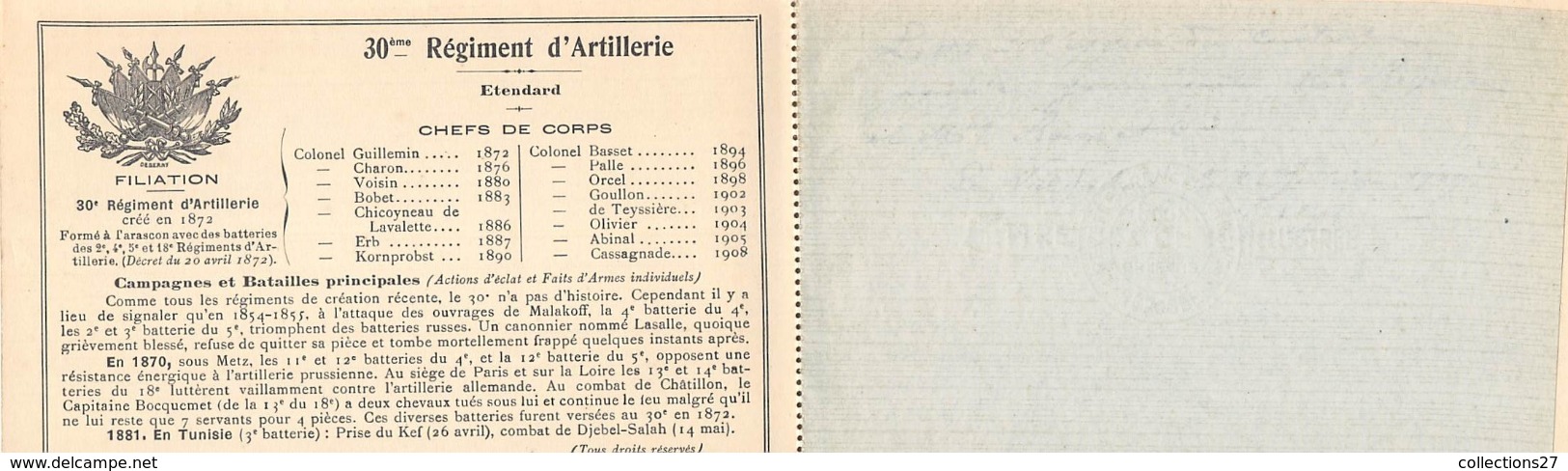 ESCRIME- ORLEANS, 80e REGIMENT D'ARTILLERIE - 30e REGIMENT D'ARTILLERIE EXERCICE DU SABRE - Escrime