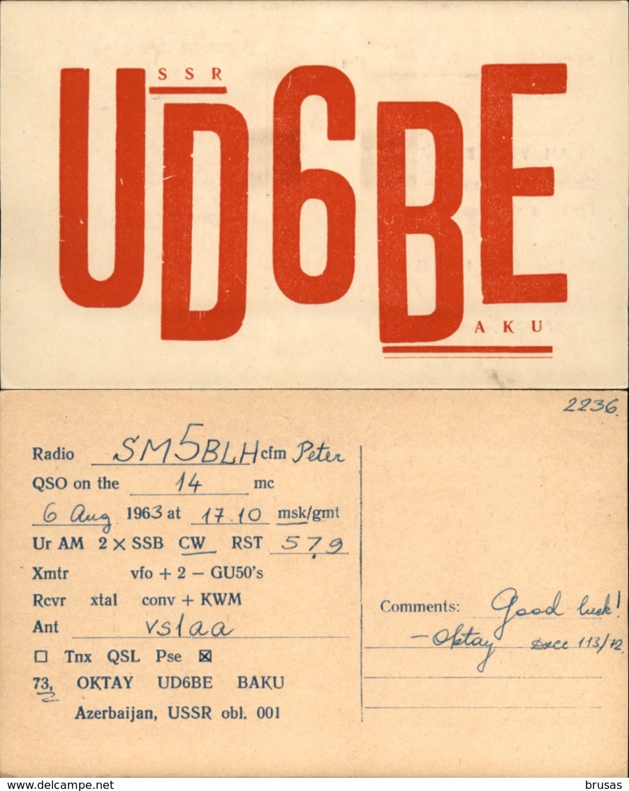 Soviet Union - 10 QSL Cards, Radio Amateur