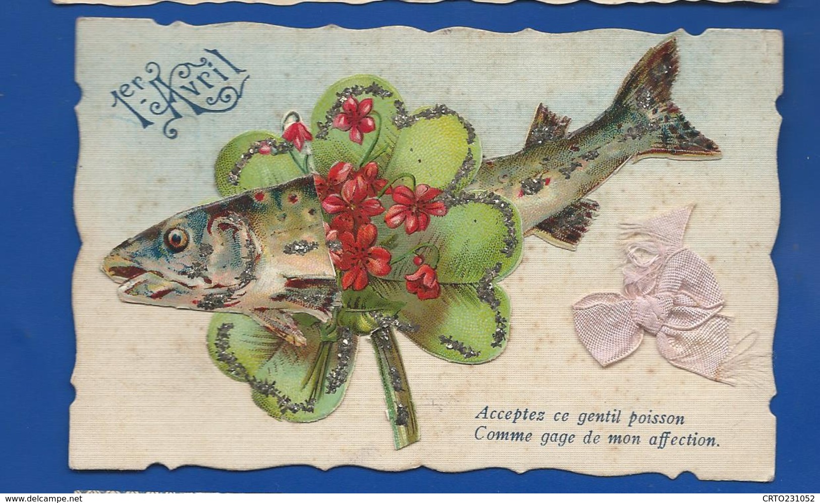 1° Avril Poisson Tréfle à Quatre Feuilles  Ajouti - 1 De April (pescado De Abril)