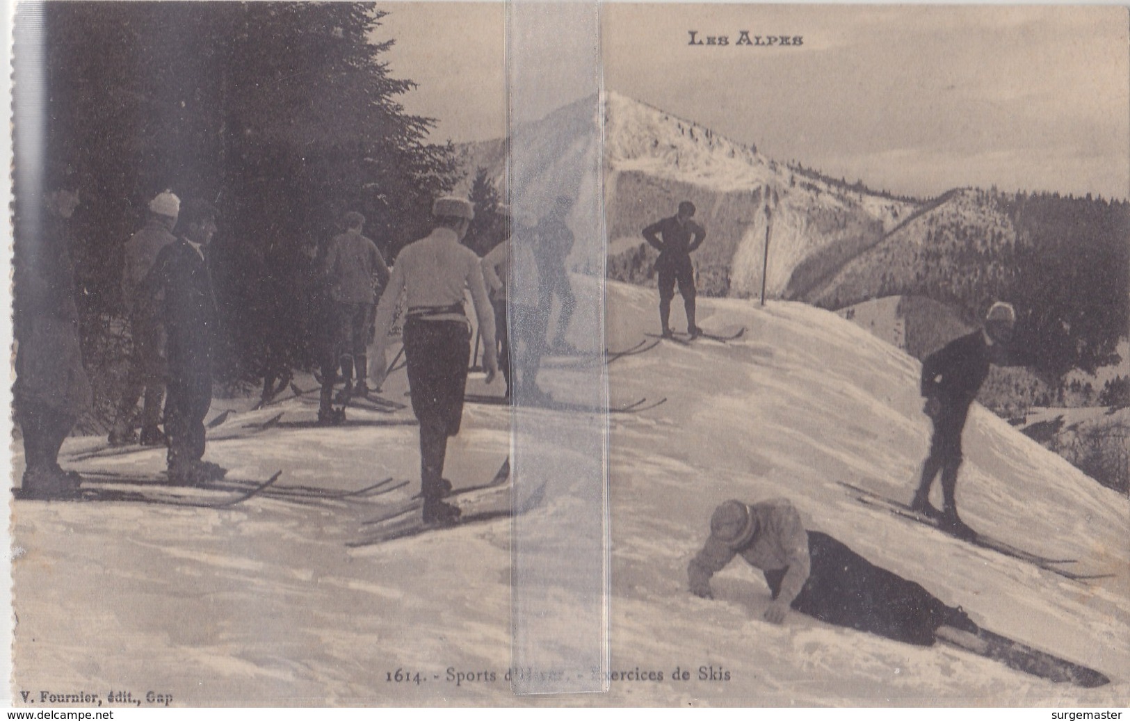 CPA   LES ALPES SPORTS D'HIVER  EXERCICE DE SKIS - Autres & Non Classés