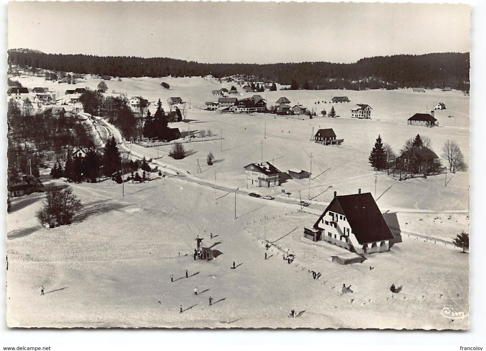 La Féclaz - Vue Generale De La Station Chalet L'aurore   Cpsm Edit Cim  N° 411-21a. Station De Ski. Neige - Autres & Non Classés