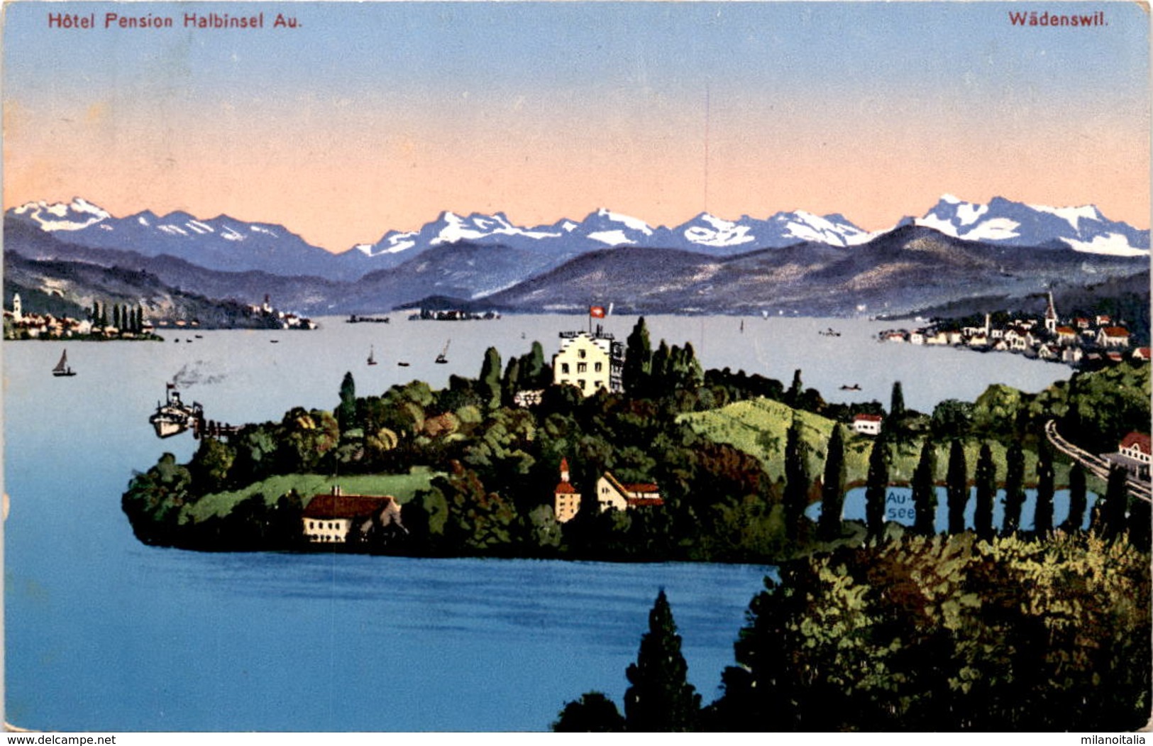 Hotel Pension Halbinsel Au - Wädenswil (5390) * 21. 5. 1916 - Wädenswil