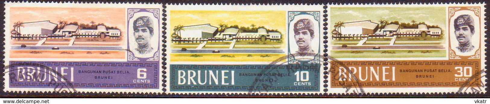 BRUNEI 1969 SG 175-77 Compl.set Used New Youth Centre - Brunei (...-1984)