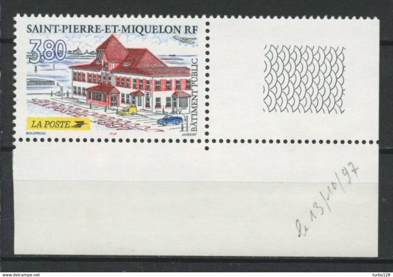 SPM MIQUELON 1997 N° 655 ** Neuf MNH Superbe C 1,70 € La Poste Bâtiment Public - Neufs