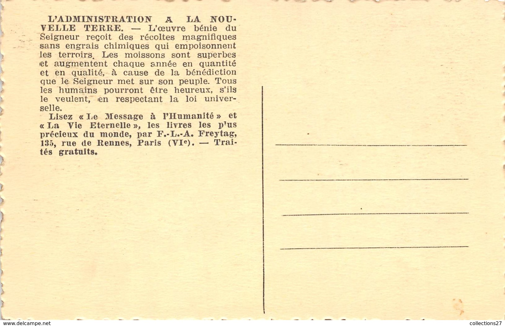 NOUVELLE-TERRE- L'ACTIVITE DANS L'ADMINISTRATION - Tractors