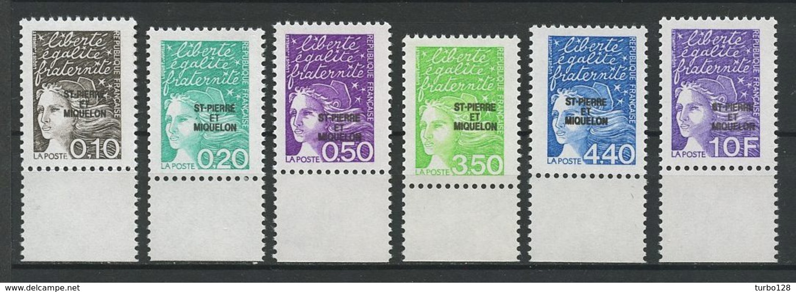 SPM MIQUELON 1997 N° 656/661 ** Neufs MNH Superbes C 9,50 € Marianne Du 14 Juillet - Unused Stamps