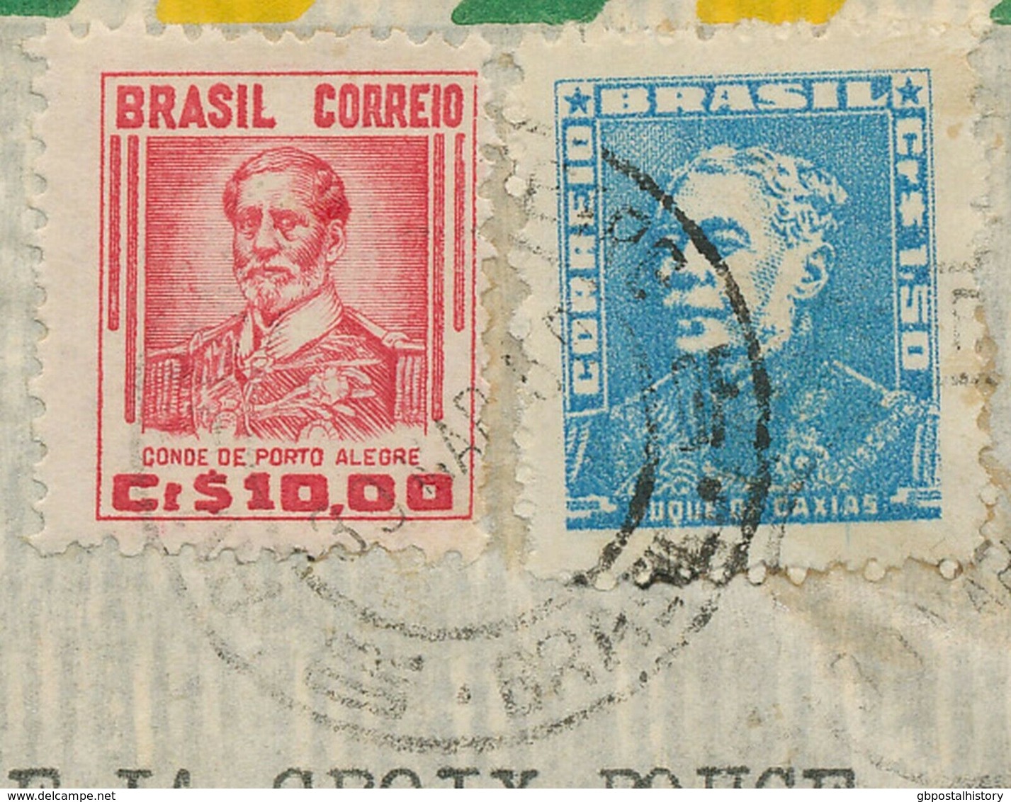 BRAZIL 1956 Airmail-cover From The Brazilian Red Cross To The Intern. Red Cross - Luftpost