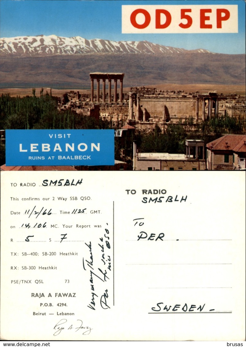 Middle East - 10 QSL Cards, Radio Amateur