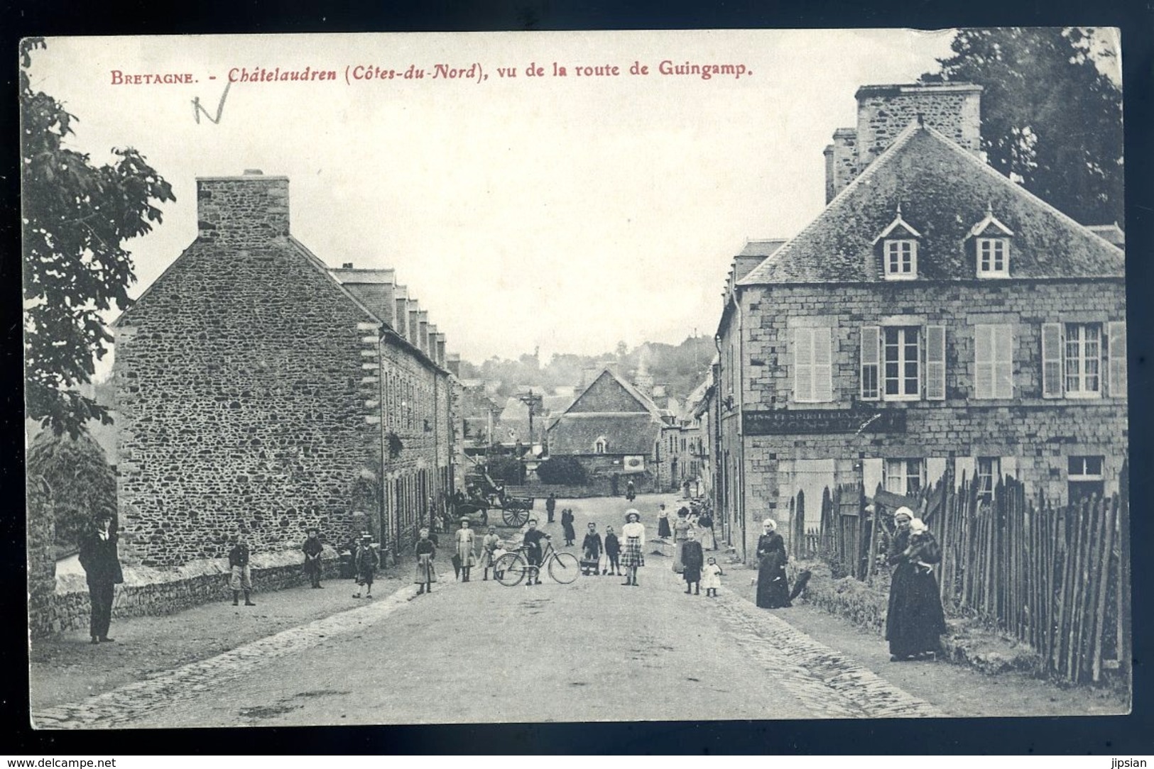 Cpa Du 22 Châtelaudren Vu De La Route De Guingamp    LZ129 - Châtelaudren