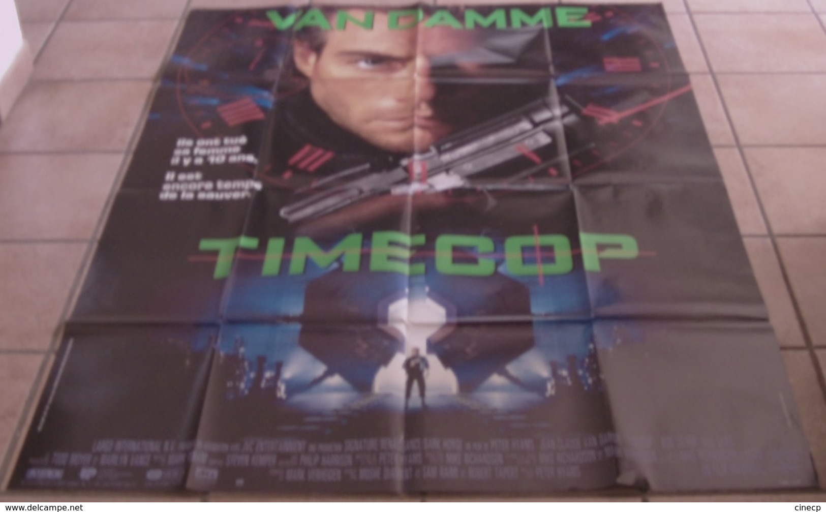 AFFICHE CINEMA ORIGINALE FILM TIMECOP Jean-Claude VAN DAMME Mia SARA Peter HYAMS 1994 TBE KARATE - Affiches & Posters