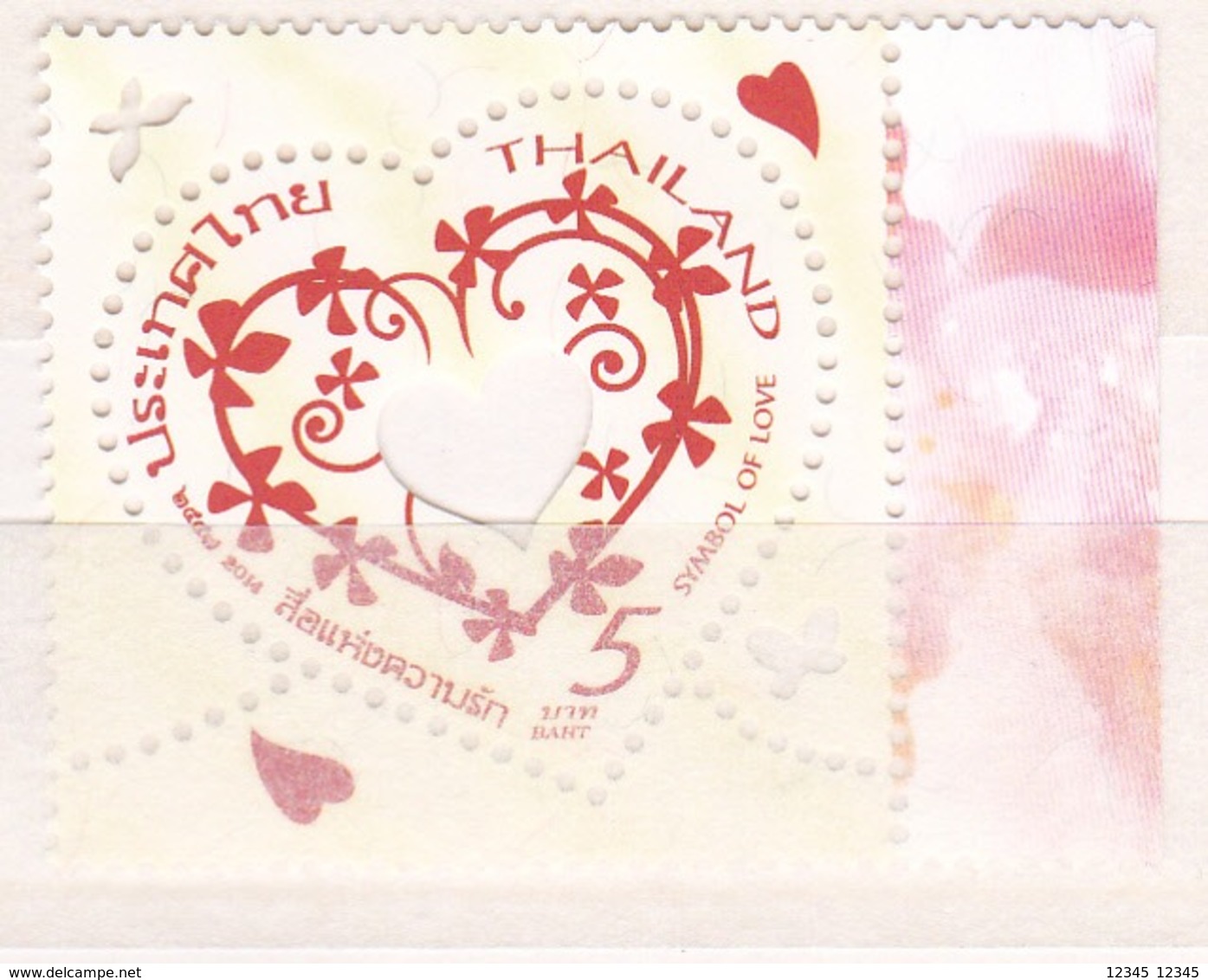 Thailand 2014, Postfris MNH, Symbol Of Love - Tailandia