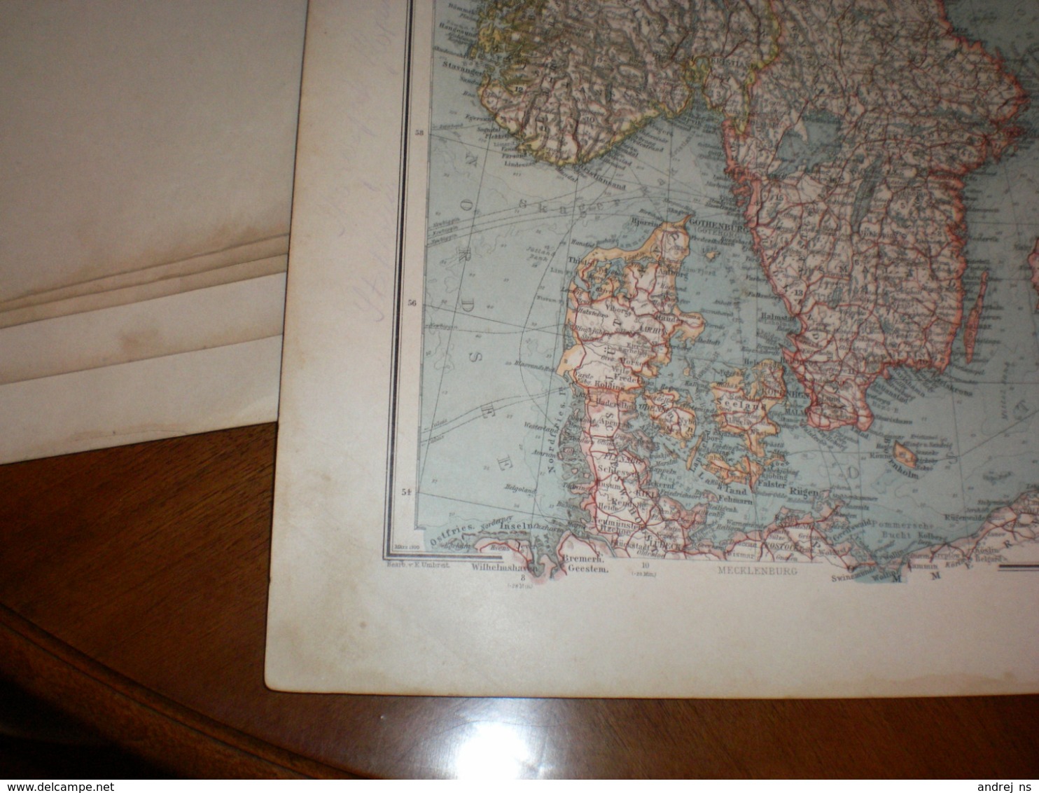 Schweden Und Norwegen Volks Und Familien Atlas A Shobel Leipzig 1901 Big Map - Geographische Kaarten
