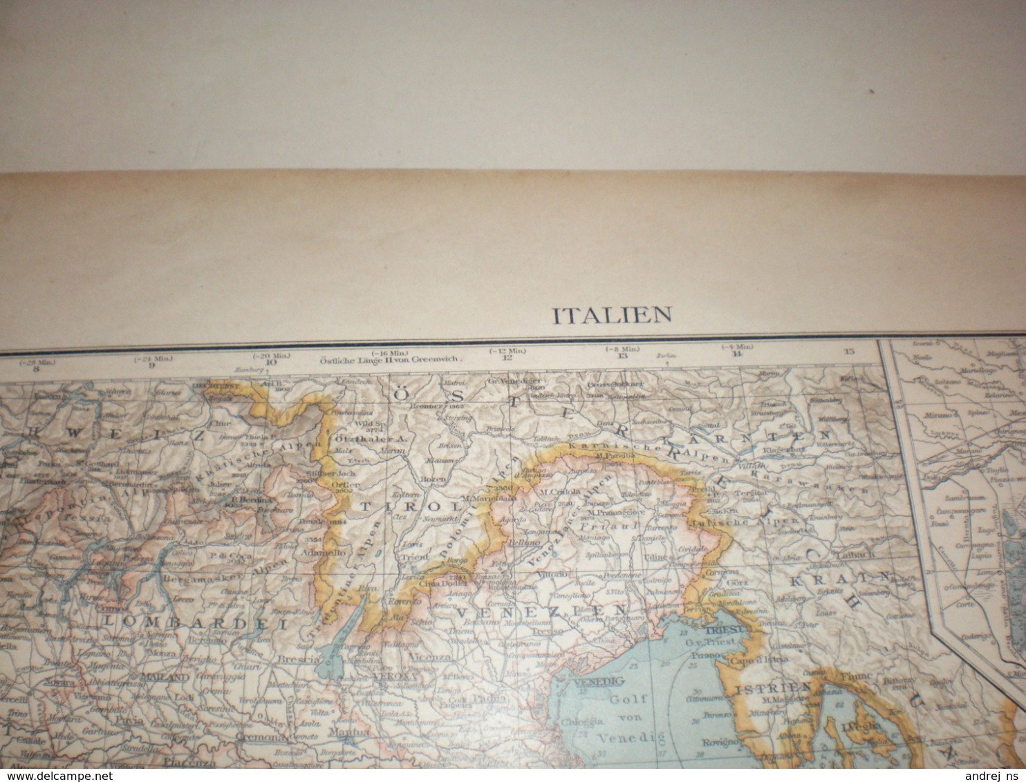 Italien Volks Und Familien Atlas A Shobel Leipzig 1901 Big Map - Geographische Kaarten