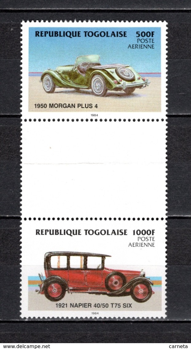 TOGO N° PA 525 + PA 526 SE TENANT  NEUFS SANS CHARNIERE COTE  ? € RARE  VOITURE AUTOMOBILE ANCIENNE VOIR DESCRIPTION - Togo (1960-...)