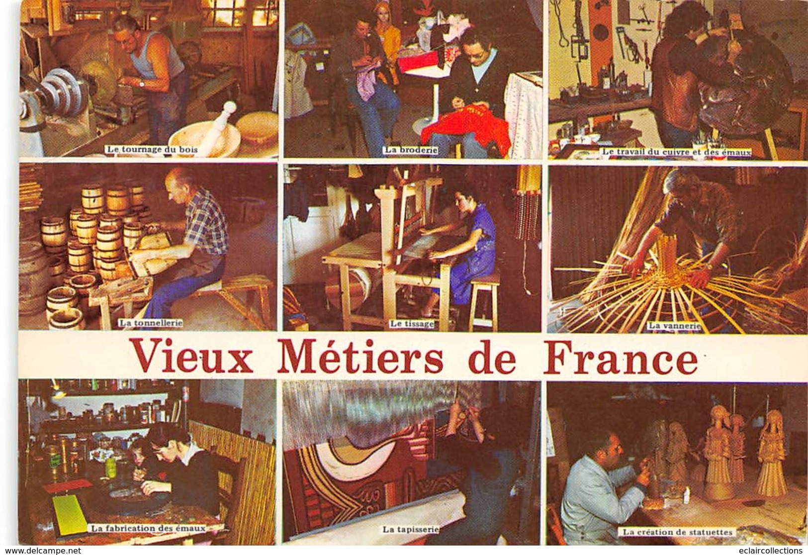 Thème.  Métiers Divers: Bois      Mini Vues Sur Métiers Du Bois    10 X 15    (Voir Scan) - Sonstige & Ohne Zuordnung