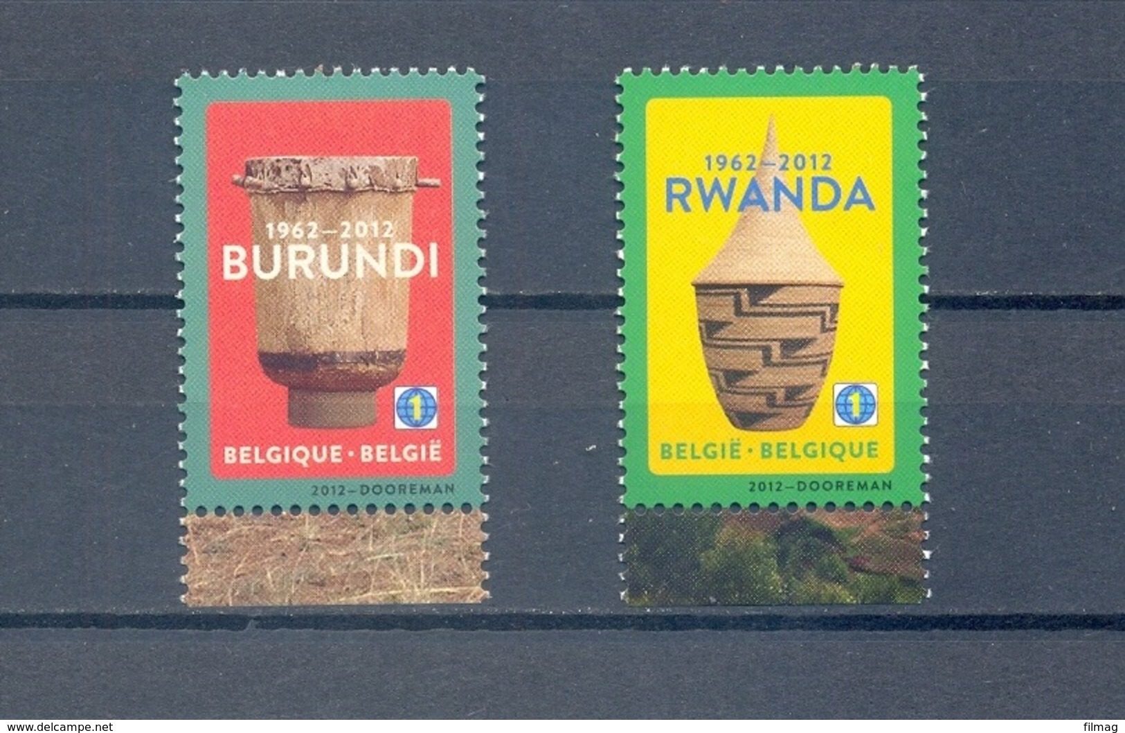 4240/41 BURUNDI EN RWANDA  POSTFRIS**  2012 - Ungebraucht