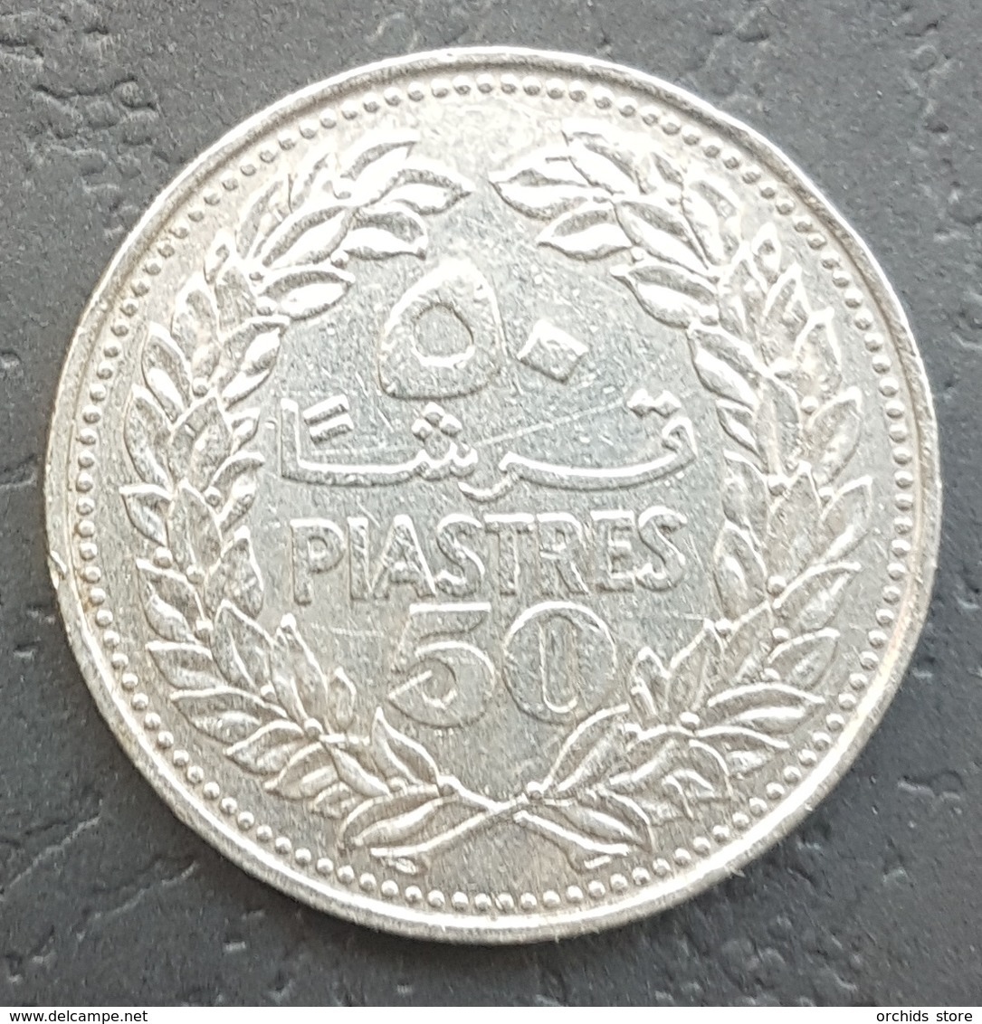 HX - Lebanon 1969 50 Piastres Coin - Libanon