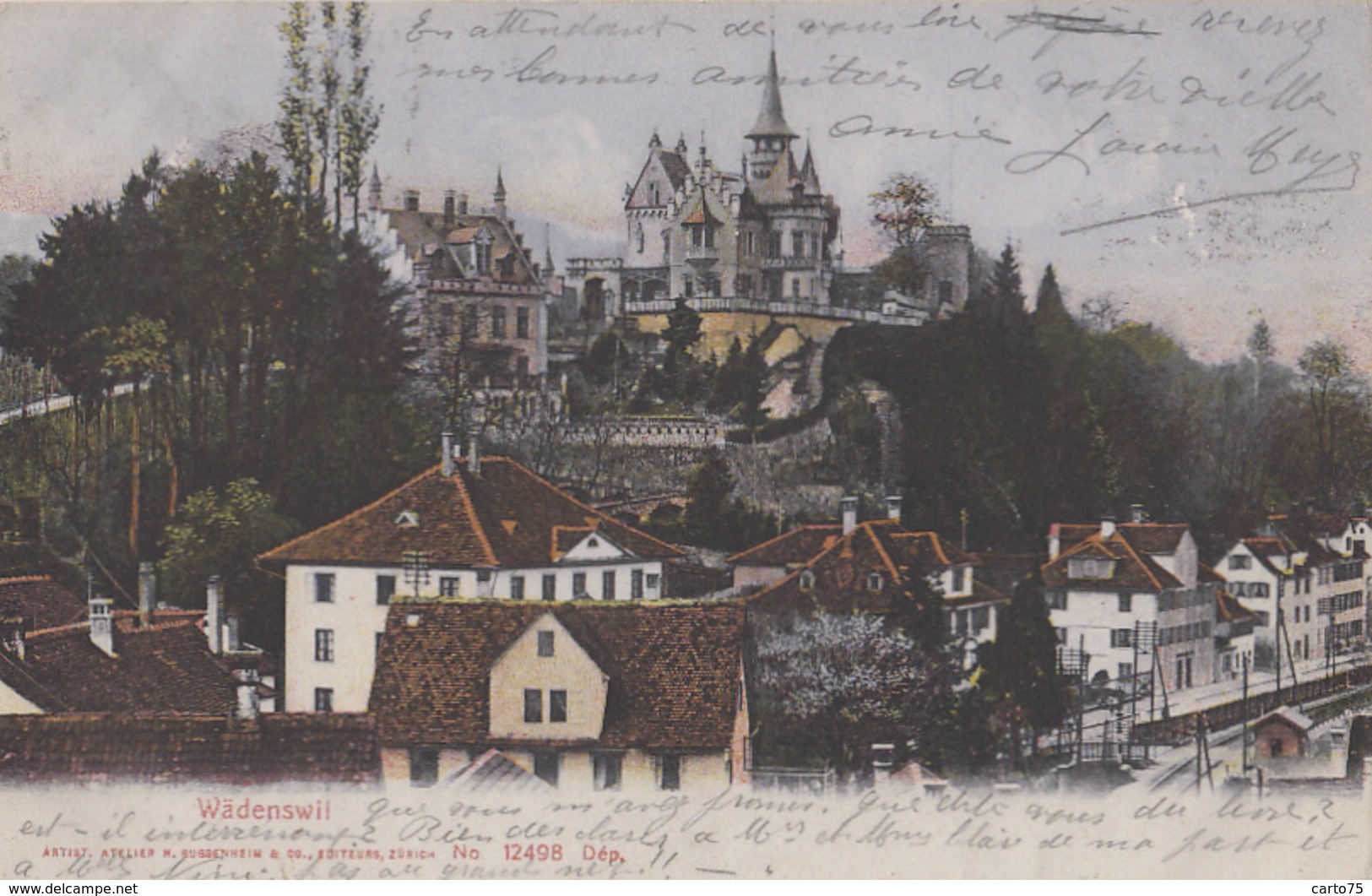 Suisse - Wädenswil - Ville - Postmarked 1908 - Wädenswil