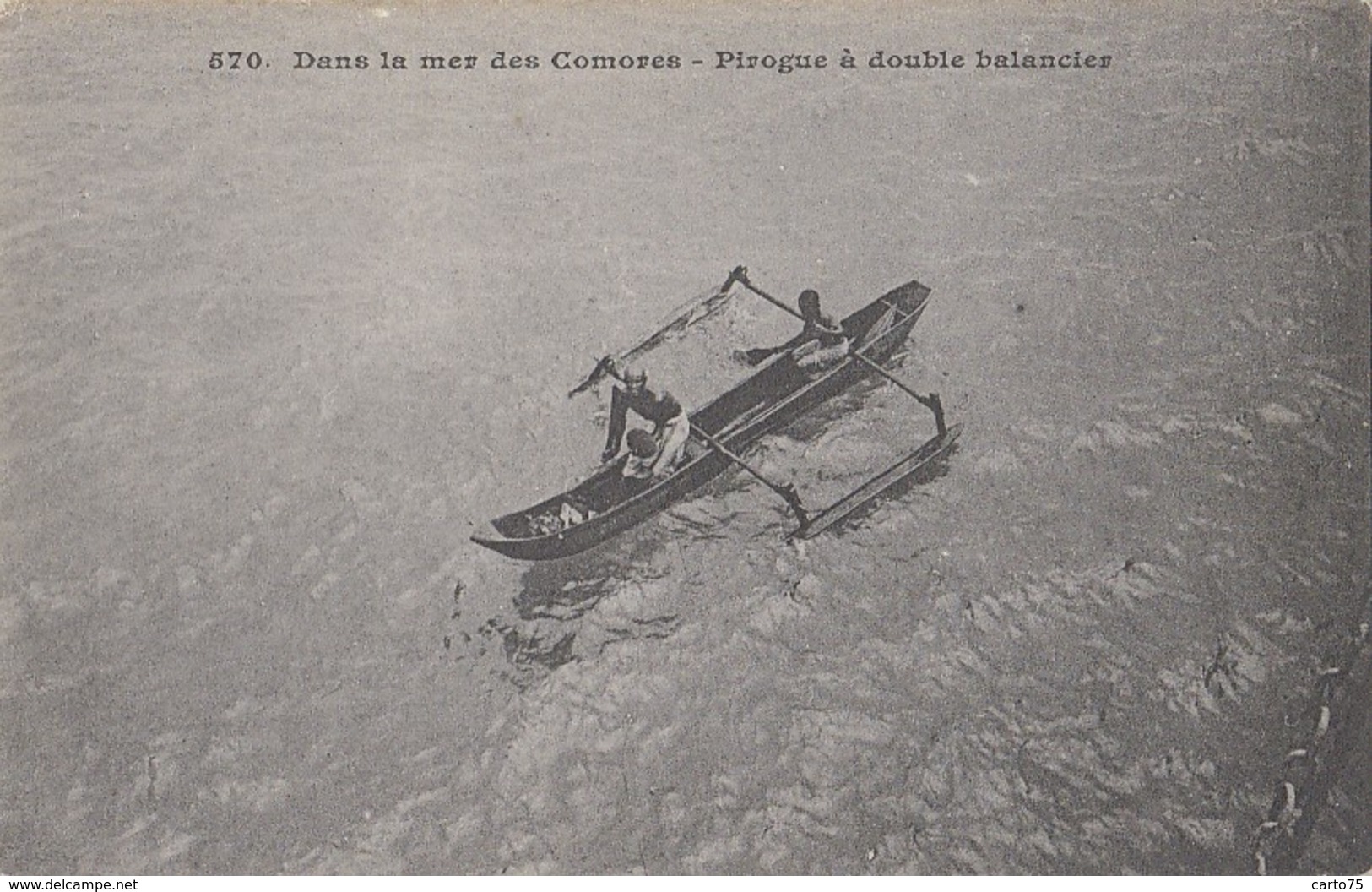 Comores - Mer Des Comores - Bâteau Pirogue à Double Balancier - Pêche - 570 Editions Messageries Maritimes - Précurseur - Comores