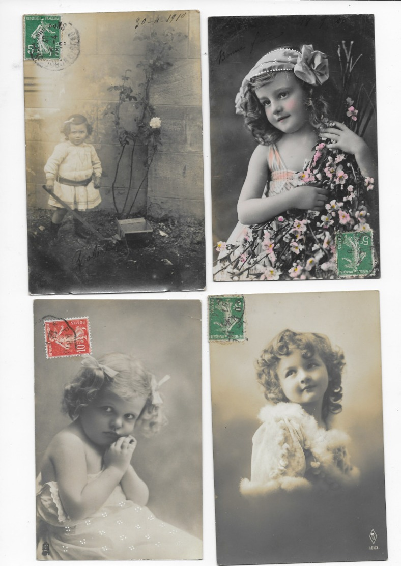 Lot De 2500 CPA Fantaisies, Femmes, Enfants, Hommes, Couples,... - 500 Postales Min.