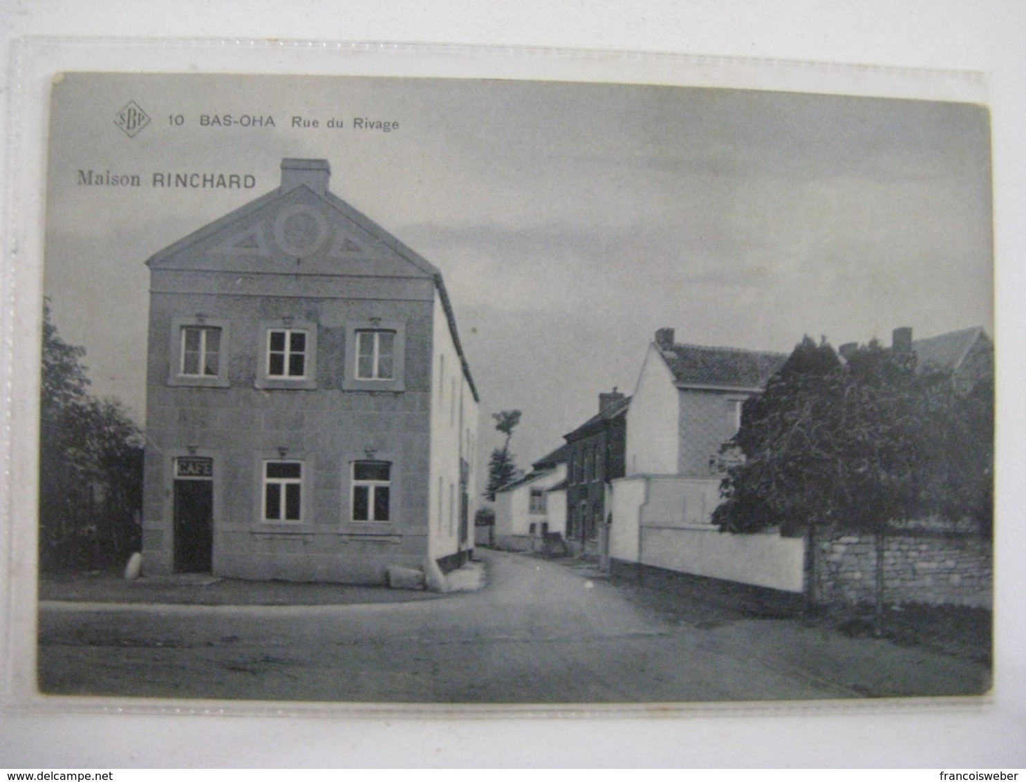 Ancien Carte Postale De Bas-oha  Rue Du  Rivage  Maison  Rinchard - Huy