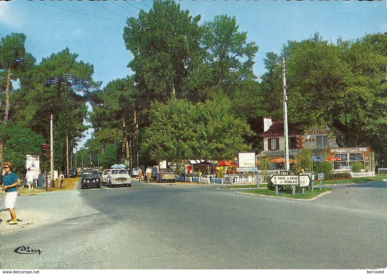 17 .. LA PALMYRE .. LES MATHES .. CARREFOUR DE LA ROUTE DE LA COUBRE . 1965 - Autres & Non Classés