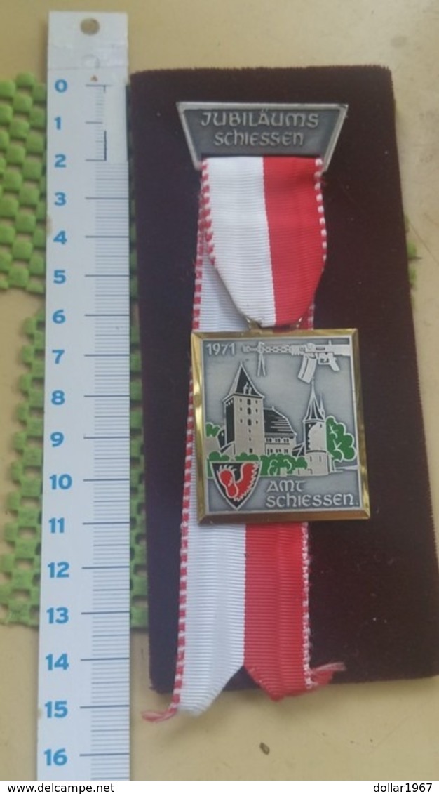 Medaille : Schießen (Schützenverein Oberthingau) 1971  -  Association - Andere & Zonder Classificatie