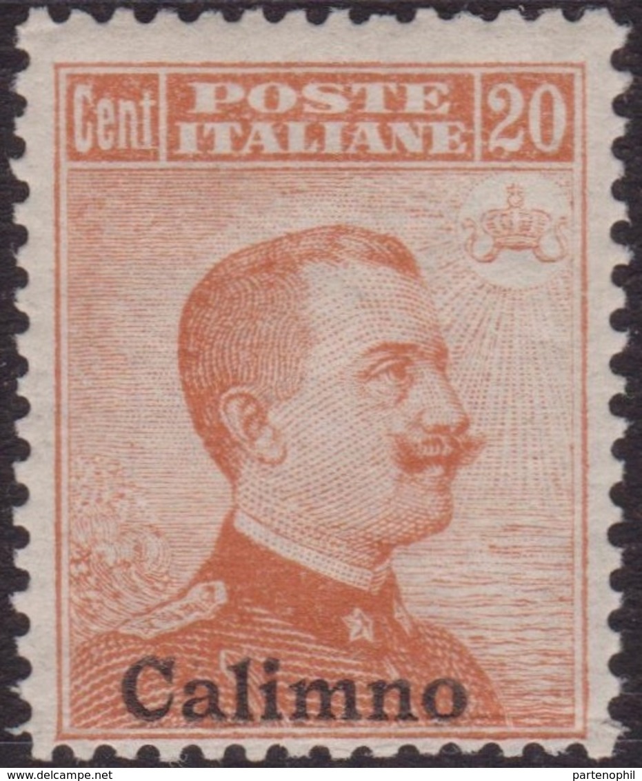 326 ** 1933 Calino - F.lli D’Italia Soprastampato N. 9. Cat. € 350,00. SPL - Egée (Calino)