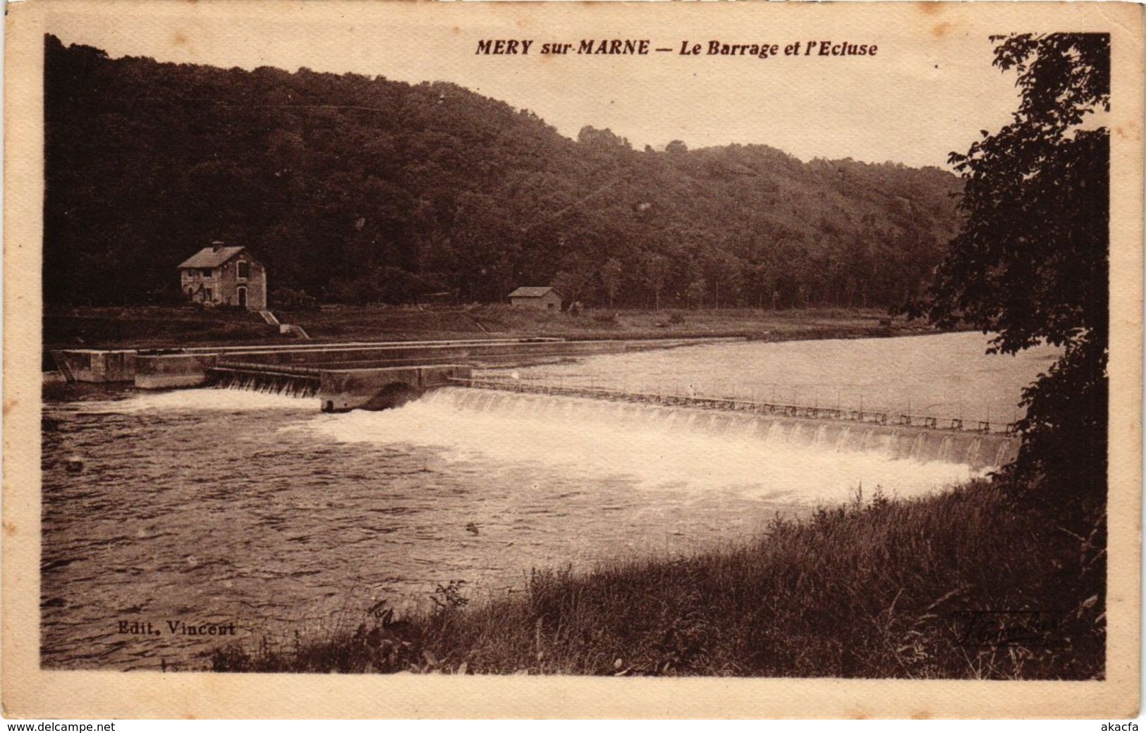 CPA MÉRY Sur MARNE - Le Barrage Et L'Ecluse (249386) - Autres & Non Classés