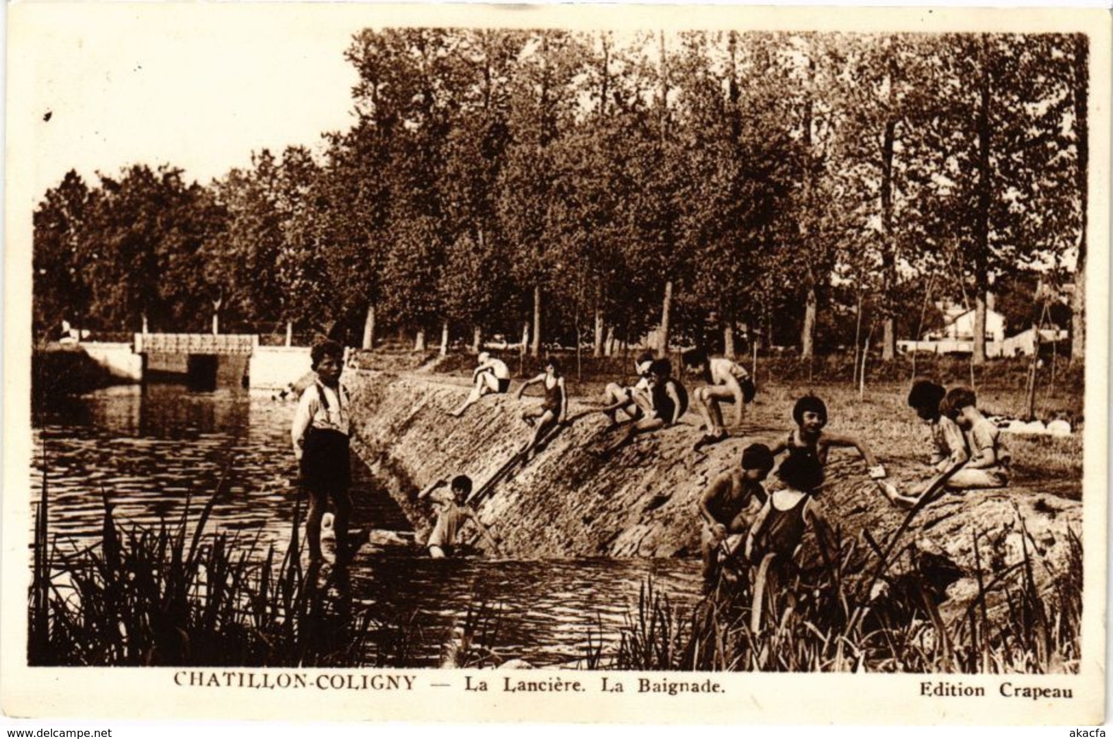 CPA CHATILLON-COLIGNY - La Lanciere - La Baignade (228442) - Chatillon Coligny