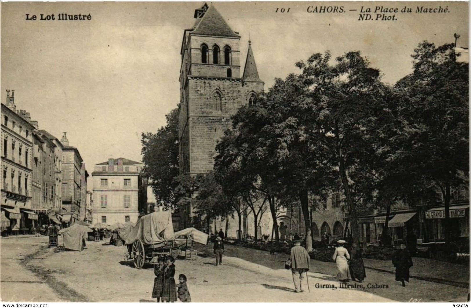 CPA Le Lot Illustre - CAHORS - La Place Du Marche (223576) - Cahors