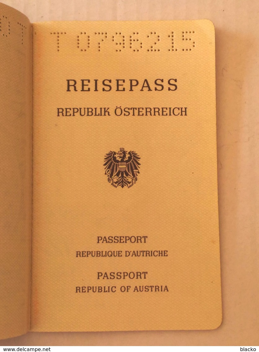 +++ Austria - Österreich - Passport Passeport Reisepass 1989 Db01 Em - Documenti Storici