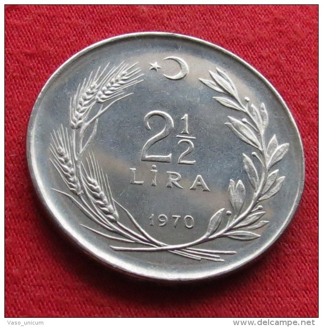 Turkey 2.50 Lira 1970 FAO F.a.o. - Turquia