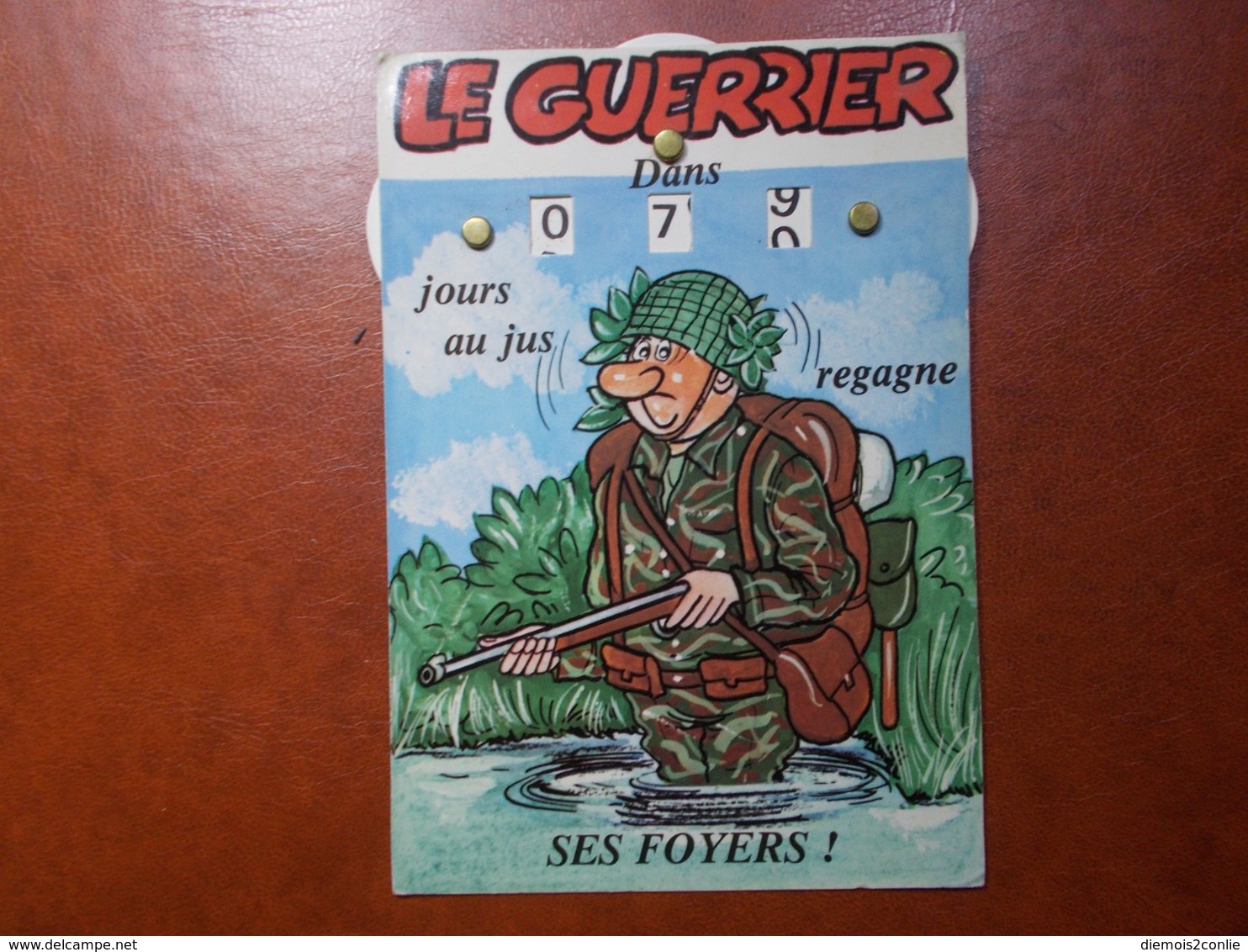 Carte Postale  - Militaire à Système - Calendrier De La Classe - La Quille (3620) - Humoristiques