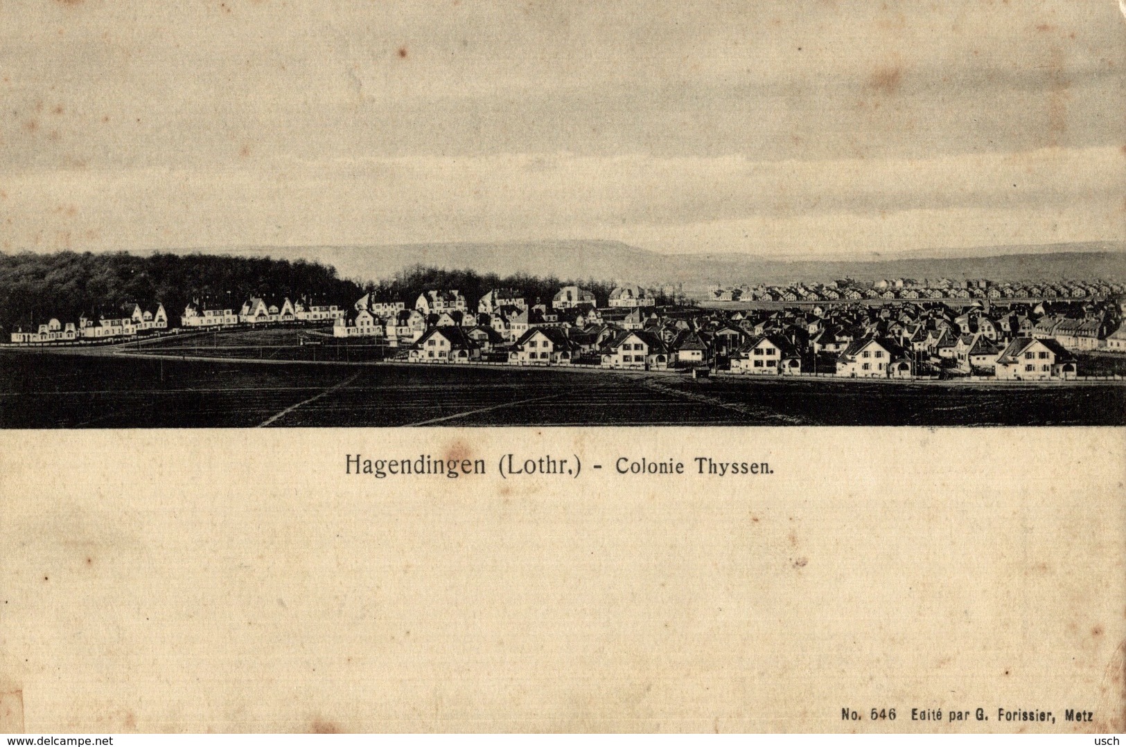 Carte-photo 57 - HAGONDANGE, La Colonie THYSSEN - Hagondange