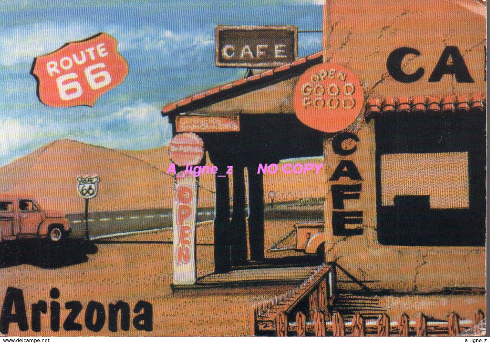 REF EX2 : CPM U.S.A. Etats Unis Route 66 Road Arizona - Route ''66'