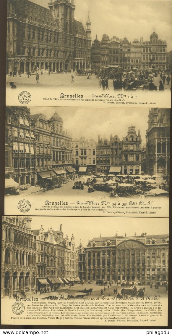 11 Cartes De La Grand Place De Bruxelles, Neuves - Plätze