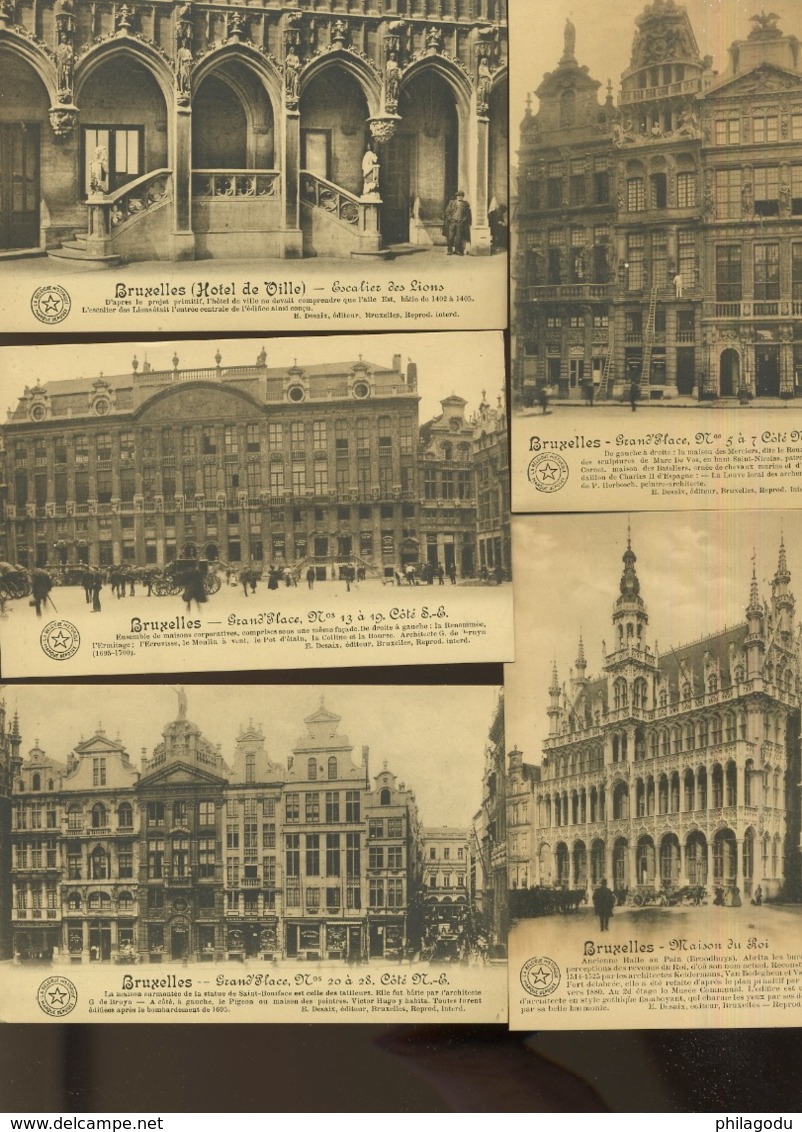 11 Cartes De La Grand Place De Bruxelles, Neuves - Plätze