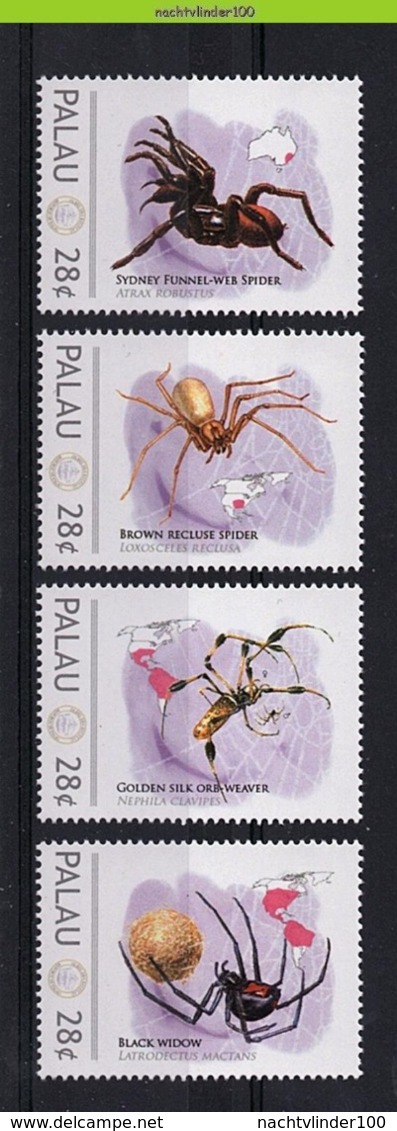 Nff064 FAUNA 'INSECTEN INSECTS' SPINNEN SPIDERS ARAIGNÉE ARAÑA RAGNO PALAU 2012 PF/MNH - Spinnen